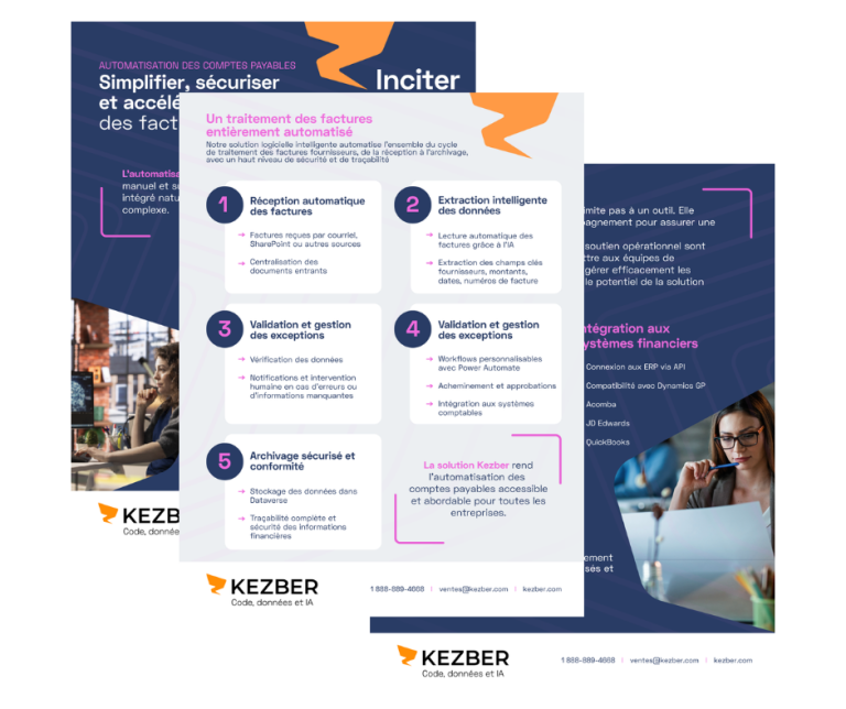 Preview of Kezber's accounts payable automation offer